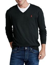 Polo Ralph Lauren - Big & Tall V-neck Pima Cotton Sweater - Lyst