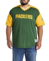 Nfl - Big & Tall Colorblocked V-Neck Mesh Jersey - Lyst