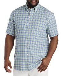 Nautica - Big & Tall Plaid Sport Shirt - Lyst