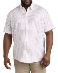 BOSS - Big & Tall Roan Kent Grid Patterned Sport Shirt - Lyst