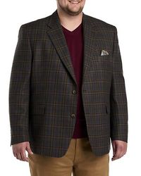 Tallia - Big & Tall Wool-Blend Plaid Sport Coat - Lyst