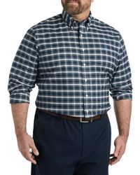 Brooks Brothers - Big & Tall Non-iron Oxford Tartan Plaid Sport Shirt - Lyst