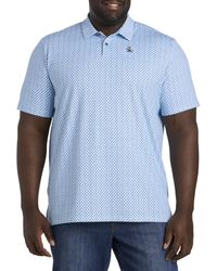 Original Penguin - Big & Tall Retro Wave Pattern Printed Golf Polo Shirt - Lyst