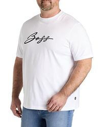 BOSS - Big & Tall Thompson Script T-Shirt - Lyst