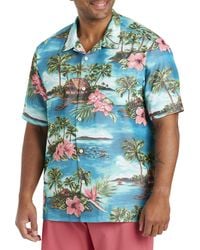 Tommy Bahama - Big & Tall Coconut Point Salto Seas Islandzone Sport Shirt - Lyst