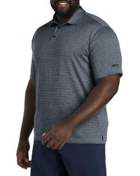 Reebok - Big & Tall Performance Striped Polo Shirt - Lyst