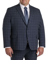 Michael Kors - Big & Tall Open Plaid Suit Jacket - Lyst