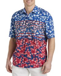Tommy Bahama - Big & Tall Veracruz Cay Flora & Stripes Sport Shirt - Lyst