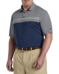 Reebok - Big & Tall Speedwick Chest Stripe Polo Shirt - Lyst