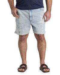 True Nation - Big & Tall Destructed Athletic-Fit Denim Shorts - Lyst