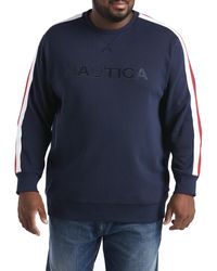 Nautica Big & Tall Logo Sweatshirt - Blue