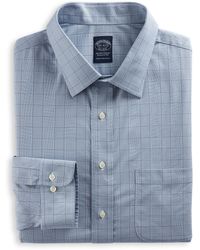 Non-iron Glen Plaid Stretch Dress Shirt 