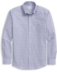 Brooks Brothers - Big & Tall Non-iron Multi Check Sport Shirt - Lyst