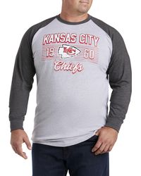 Nfl Big & Tall Thermal Long-sleeve T-shirt in Black for Men