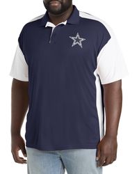 Nfl - Big & Tall Colorblocked Polo Shirt - Lyst