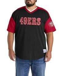 Nfl - Big & Tall Colorblocked V-Neck Mesh Jersey - Lyst