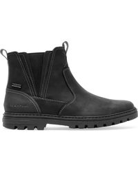 Rockport Big & Tall Waterproof Chelsea Boots - Black