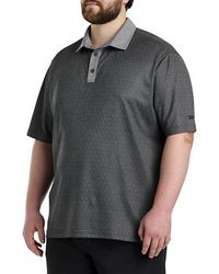 Reebok - Big & Tall Performance Diamond Print Polo Shirt - Lyst