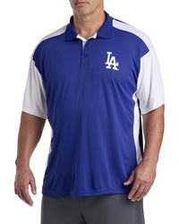 MLB - Big & Tall Colorblocked Performance Polo Shirt - Lyst
