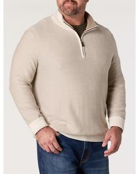 Nautica - Big & Tall Navtech Jacquard 1/4-Zip Pullover Shirt - Lyst