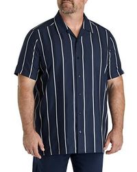 Perry Ellis - Big & Tall Striped Sport Shirt - Lyst