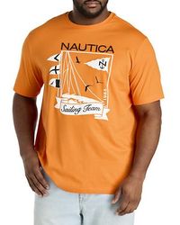 Nautica - Big & Tall Sailing Graphic Tee - Lyst