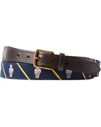 Polo Ralph Lauren - Big & Tall Leather Ribbon-trim Belt - Lyst