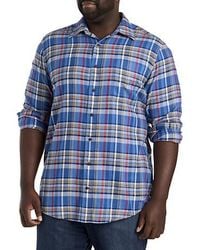 Nautica - Big & Tall Plaid Sport Shirt - Lyst