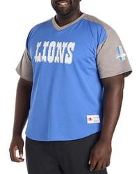 Nfl - Big & Tall Colorblocked V-Neck Mesh Jersey - Lyst