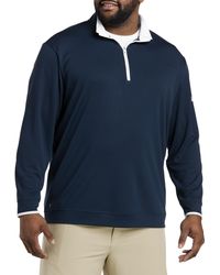 adidas - Big & Tall Golf Solid 1 4-zip Pullover - Lyst