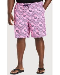 Psycho Bunny - Big & Tall Luke Allover Swim Trunks - Lyst