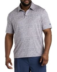 adidas - Big & Tall Fairway Jacquard Polo Shirt - Lyst