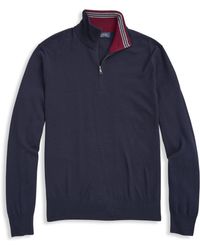Brooks Brothers - Big & Tall Merino Wool 1 2-zip Sweater - Lyst
