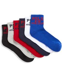 Polo Ralph Lauren - Big & Tall 6-pk Quarter-top Athletic Socks - Lyst