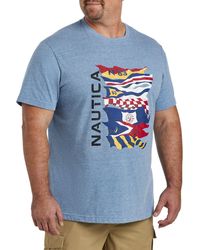 Nautica - Big & Tall Multiple Flags Graphic Tee - Lyst