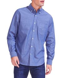 Nautica - Big & Tall Oxford Sport Shirt - Lyst