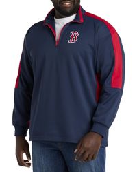 MLB - Big & Tall Colorblocked 1 4-zip Hoodie - Lyst
