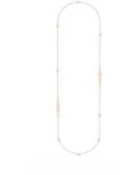 Messika Move Uno Necklace In 18k Rose Gold With Diamonds - Pink