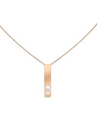 Messika My First Diamond Necklace In Rose Gold With Diamonds - Multicolor