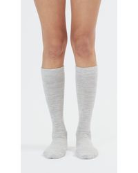 Lauren Manoogian Tall Socks In Silver - Multicolor