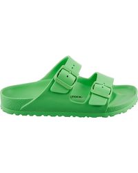 birkenstock arizona flat sandals in lilac eva