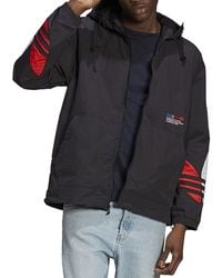 adidas tricolor windbreaker