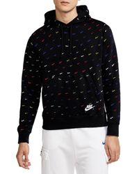nike men's club swoosh hoodie