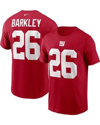 men's new york giants saquon barkley nike white color rush limited jersey