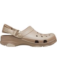 all terrain crocs tan