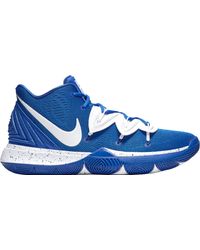 kyrie blue and white