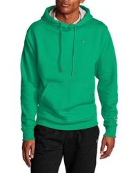 champion stacked big c flocked pullover hoodie