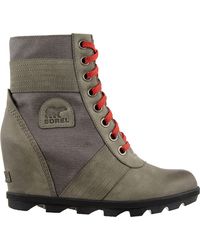 grey sorel wedge