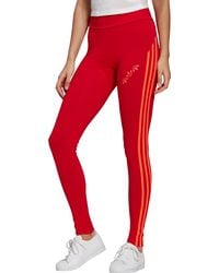 black and red adidas leggings