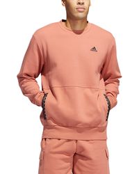 adidas men's post game lite crewneck sweatshirt